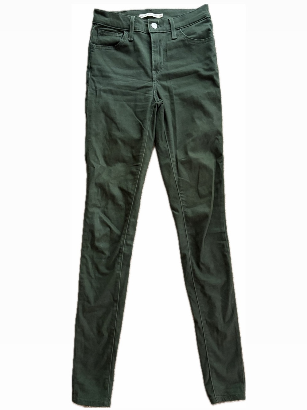Levi’s 720 High Rise Skinny Rosin Green Pants 25 Waist x 32 Length